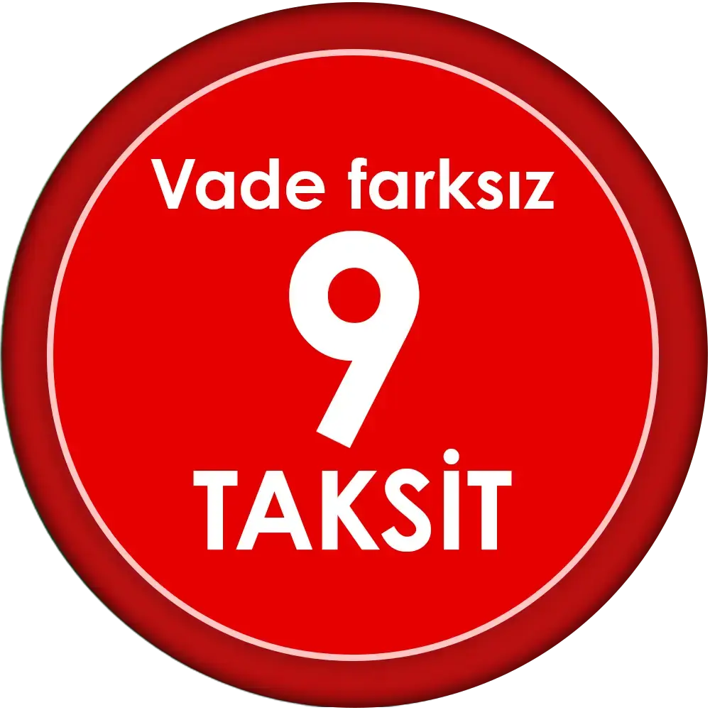 Vade Farksız 9 Taksit!